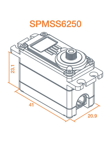 S6250 Standard Digital HV High Torque Metal...
