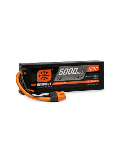 7.4V 5000mAh 2S 100C Smart Hardcase LiPo...