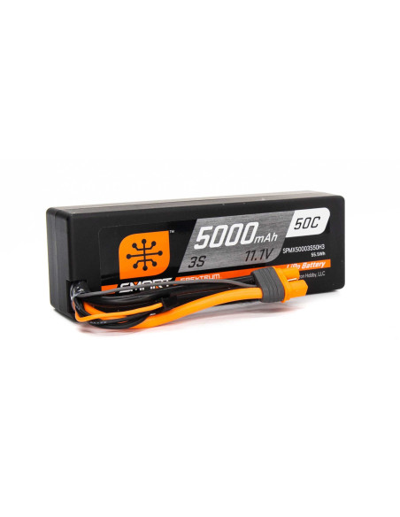 11.1V 5000mAh 3S 50C Smart Hardcase LiPo Battery: IC3