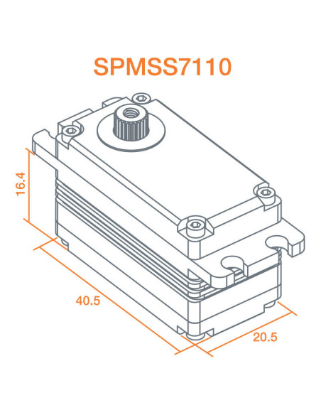 S7110 Low Profile Servo Winch: 1-10 Rock Crawlers