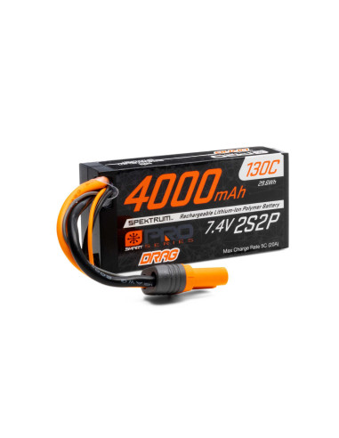 7.4V 4000mAh 2S 130C Smart No Prep Drag LiPo...
