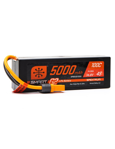 14.8V 5000mAh 4S 100C Smart G2 Hardcase LiPo...