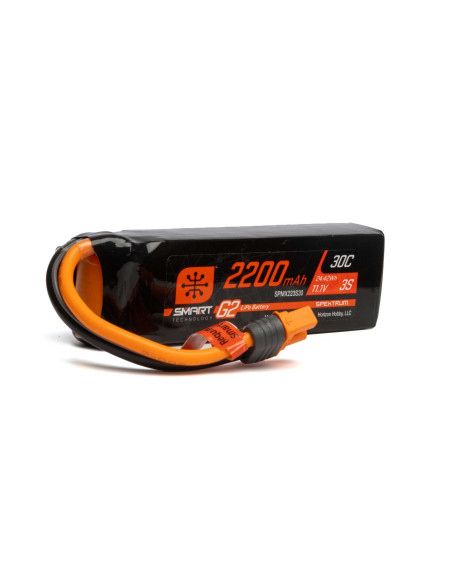 11.1V 2200mAh 3S 30C Smart G2 LiPo Battery: IC3