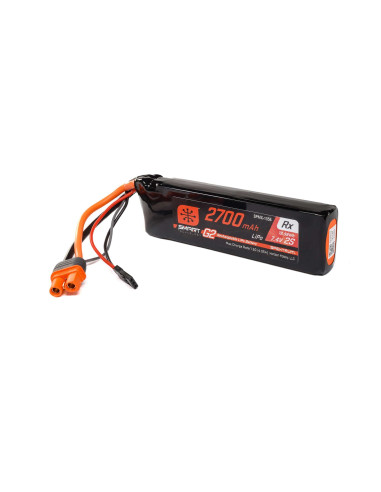7.4V 2700mAh 2S 15C Smart G2 Receiver LiPo...