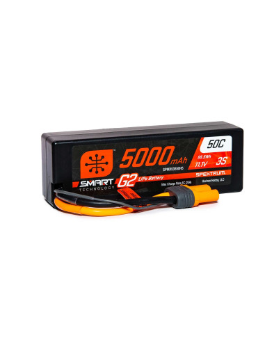 11.1V 5000mAh 3S 50C Smart G2 Hardcase LiPo...