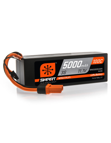 11.1V 5000mAh 3S 100C Smart Hardcase LiPo...