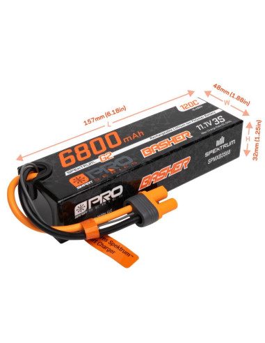 11.1V 6800mAh 3S 120C Smart G2 Pro Basher LiPo...