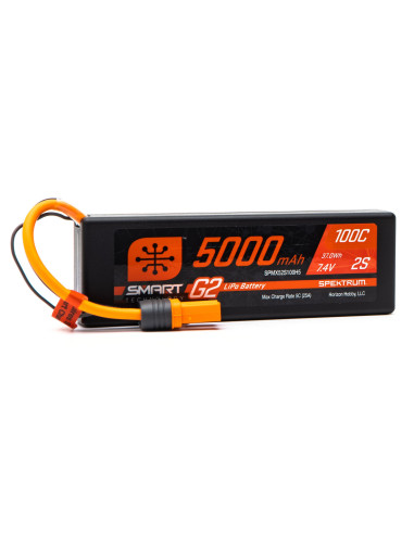 7.4V 5000mAh 2S 100C Smart G2 Hardcase LiPo...