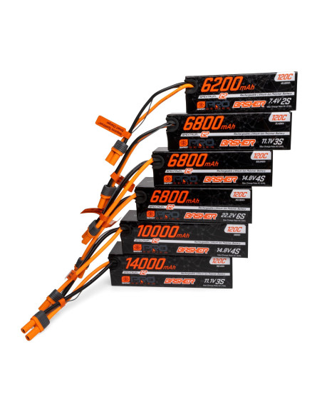 7.4V 6200mAh 2S 120C Smart G2 Pro Basher LiPo Battery: IC5