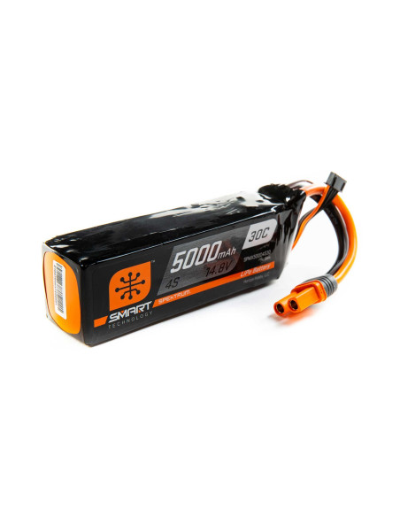 14.8V 5000mAh 4S 30C Smart LiPo Battery: IC5