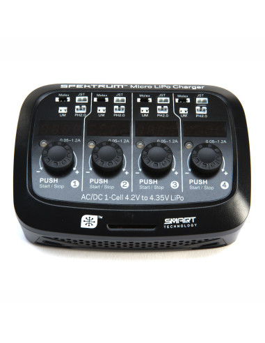 Smart Micro 4 port AC DC 1S LiPo Charger