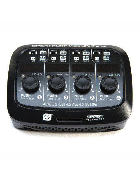 Smart Micro 4 port AC DC 1S LiPo Charger