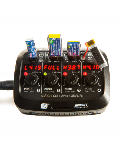 Smart Micro 4 port AC DC 1S LiPo Charger