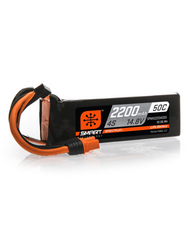 14.8V 2200mAh 4S 50C Smart LiPo Battery: IC3