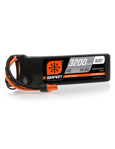 14.8V 3200mAh 4S 50C Smart LiPo Battery: IC3