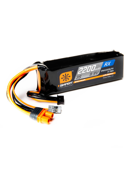 9.9V 2200mAh 3S Smart LiFe ECU Battery Pack: Universal Receiver  IC3