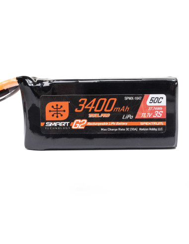 11.1V 3400mAh 3S 50C Smart G2 Trail Pro LiPo...