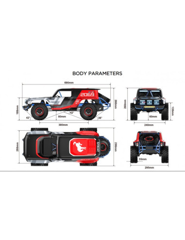 Crawler MJX Hyper GO H8P 1/8 Ford Bronco R