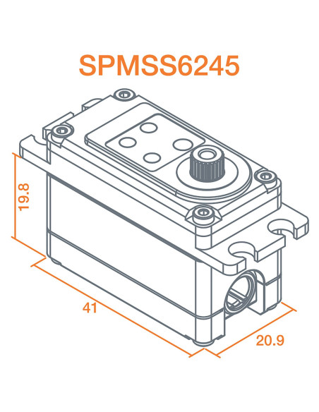 S6245 Low Profile Digital High Speed High Torque Surface Servo