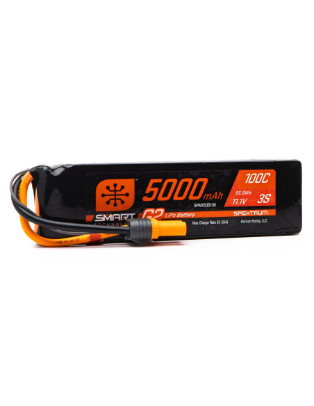 11.1V 5000mAh 3S 100C Smart G2 LiPo Battery: IC5