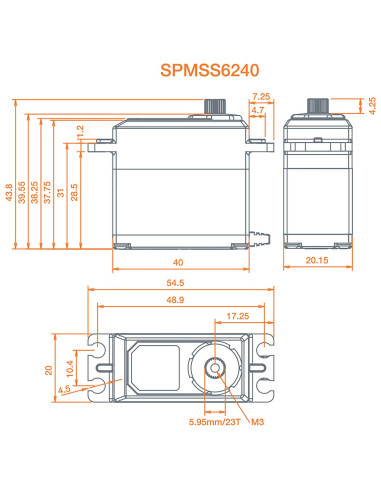 S6240 Standard Digital High Speed Waterproof...