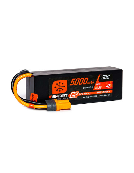 14.8V 5000mAh 4S 30C Smart G2 Hardcase LiPo Battery: IC5