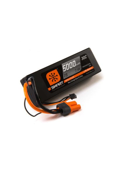 7.4V 5000mAh 2S 30C Smart Hardcase LiPo Battery: IC5