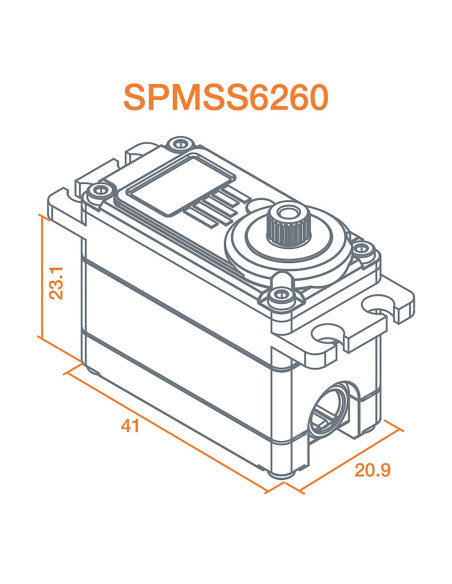S6260 Standard Digital HV High Speed Metal Gear Surface Servo