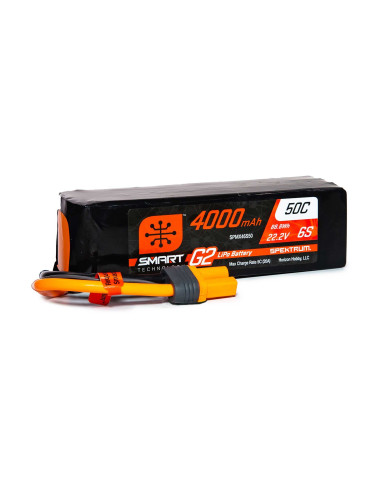 22.2V 4000mAh 6S 50C Smart G2 LiPo Battery: IC5
