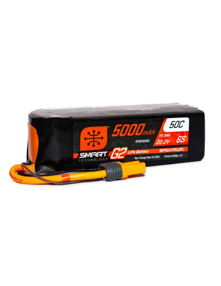 22.2V 5000mAh 6S 50C Smart G2 LiPo Battery: IC5