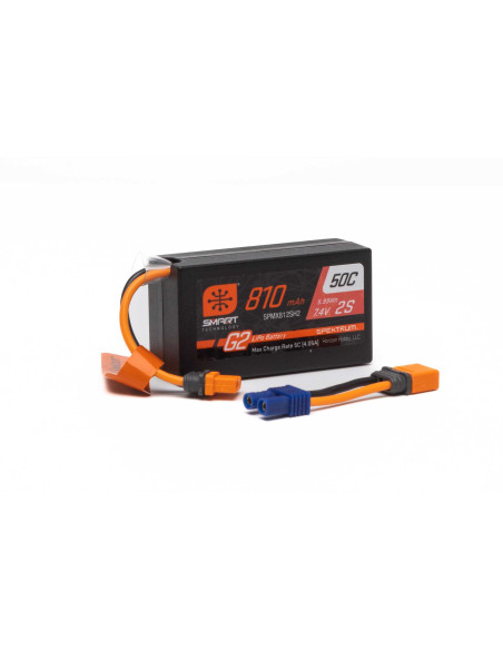 7.4V 810mAh 2S Smart G2 50C LiPo: IC2