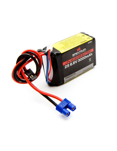 6.6V 3000mAh 2S LiFe Receiver Battery:...