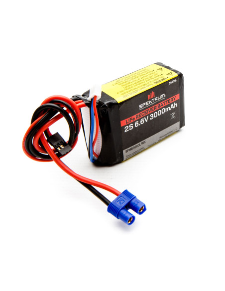 6.6V 3000mAh 2S LiFe Receiver Battery: Universal Receiver  EC3