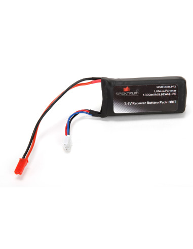 7.4V 1300mAh 2S 5C Li-Po Receiver Battery  JST-RCY
