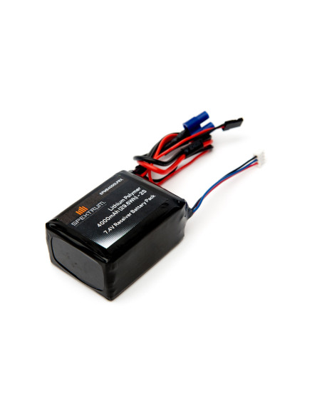 7.4V 4000mAh 2S LiPo Receiver Battery: Universal Receiver  EC3