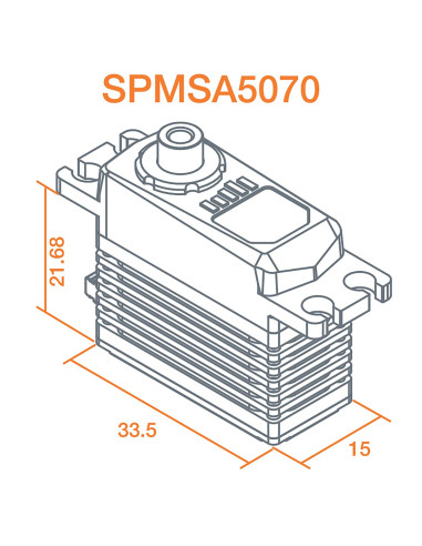 A5070 Mini Digital HV High Torque High-Speed...