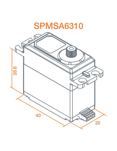 A6310 Standard Digital HV High Torque Brushless...