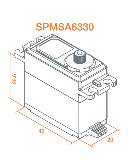 A6330 Digital HV Brushless High Torque High Speed Metal Gear Aircraft Servo