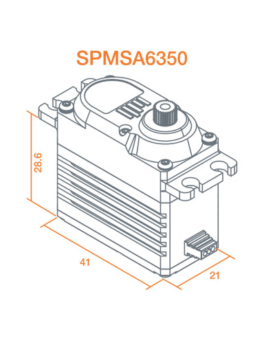 A6350 Ultra Torque / High Speed Brushless HV Servo