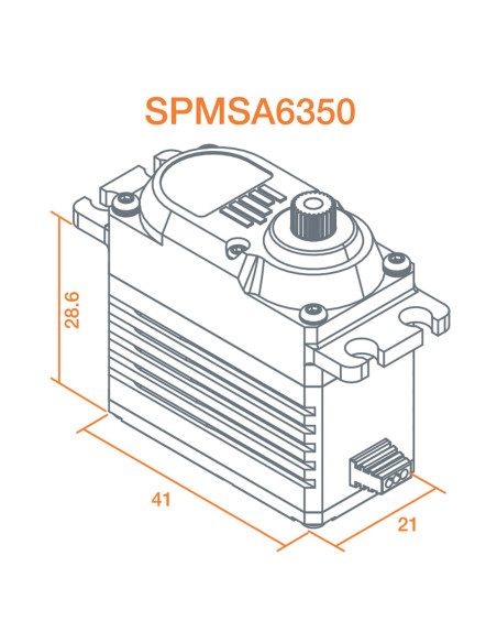 A6350 Ultra Torque / High Speed Brushless HV Servo