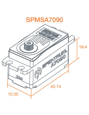 A7090 Brushless Low Profile Metal Gear HV Servo