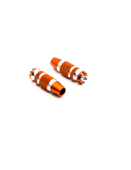 Gimbal Stick Ends 24mm Orange with Silver (2): DX6G2  DX7G2