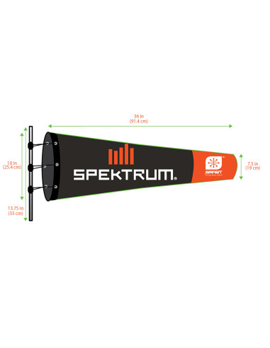 Spektrum Smart Airfield Windsock  10in x 36in