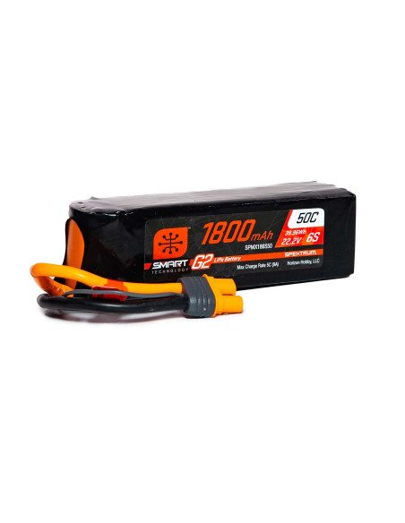 22.2V 1800mAh 6S 50C Smart G2 LiPo Battery: IC3