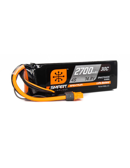 14.8V 2700mAh 4S 30C Smart LiPo Battery: IC3