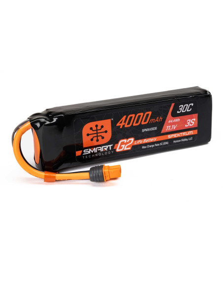 11.1V 4000mAh 3S Smart G2 LiPo Battery 30C: IC3