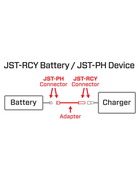 Adapter: JST-RCY Battery / JST-PH Device