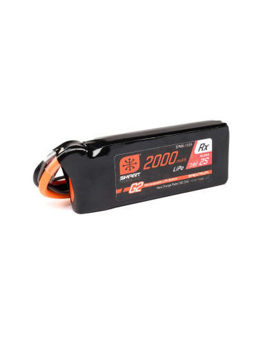 7.4V 2000mAh 2S 15C Smart G2 Receiver LiPo...