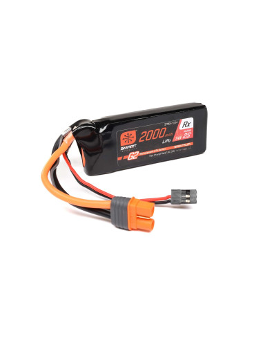 7.4V 2000mAh 2S 15C Smart G2 Receiver LiPo...