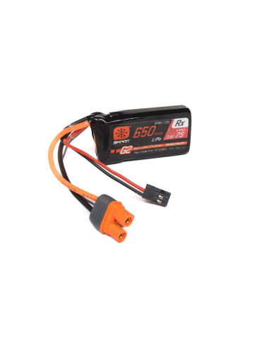 7.4V 650mAh 2S 15C Smart G2 Receiver LiPo...